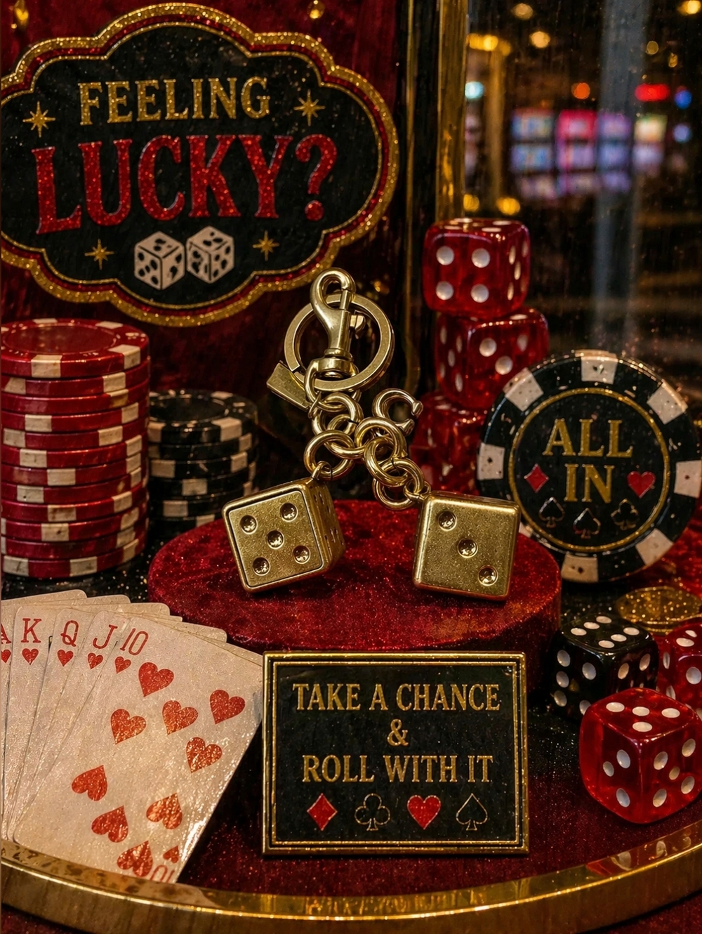 Dice Keychain/Bag Charm